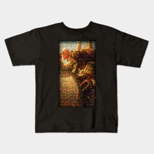 Alistar Mosaic Portrait 3 Kids T-Shirt